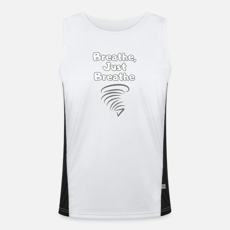 BREATH Self-Care – Self Love Statement Men's Functional Contrast Tank Top 