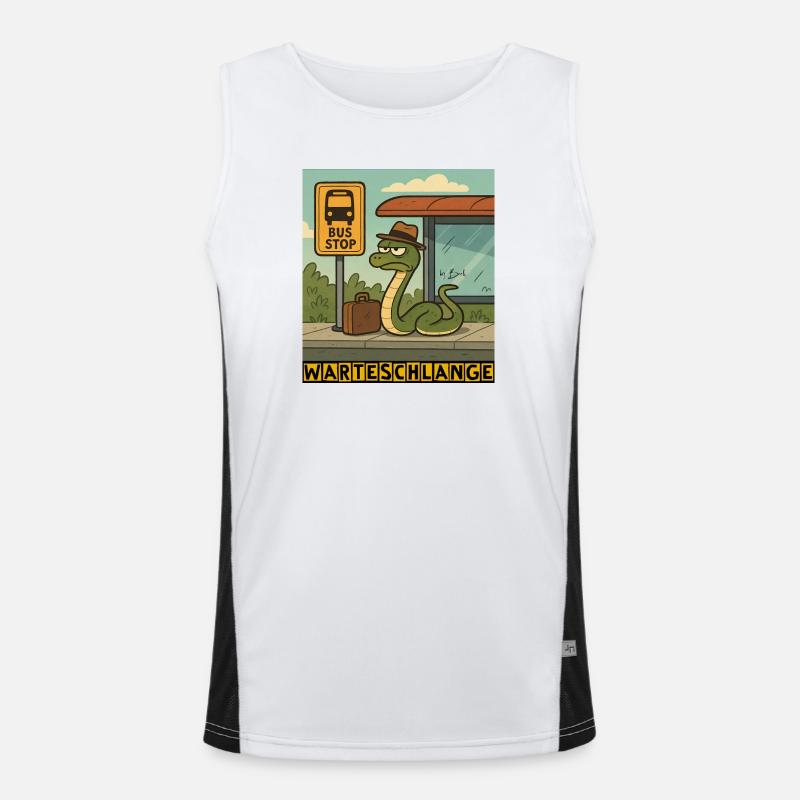 Queue by Rico Beck Men's Functional Contrast Tank Top 