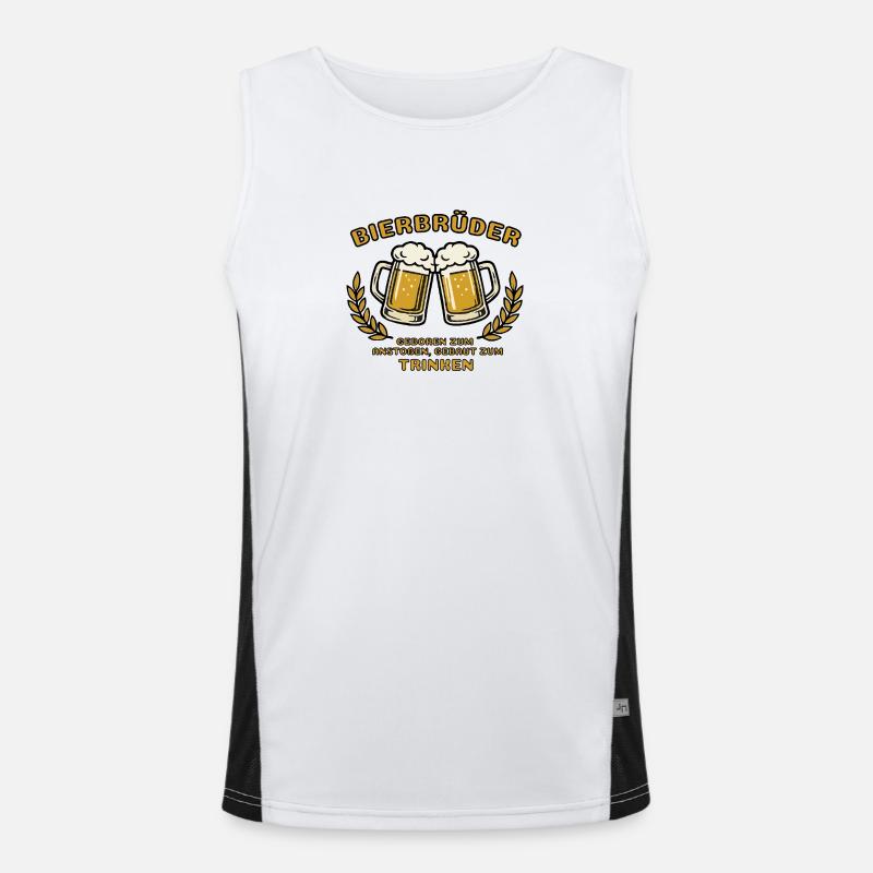 Bierbrüder Funktionelles Kontrast-Tank Top für Männer 