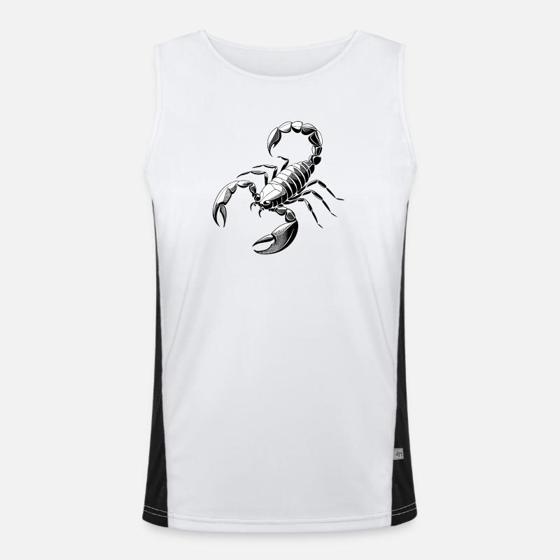 Skorpion Funktionelles Kontrast-Tank Top für Männer 