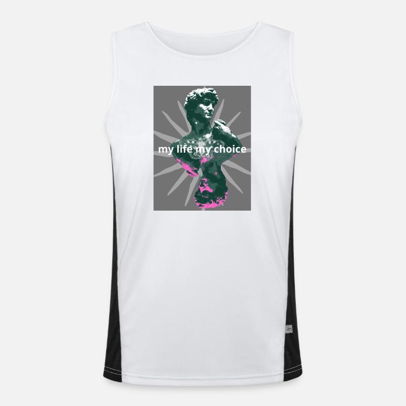 David Men's Functional Contrast Tank Top 