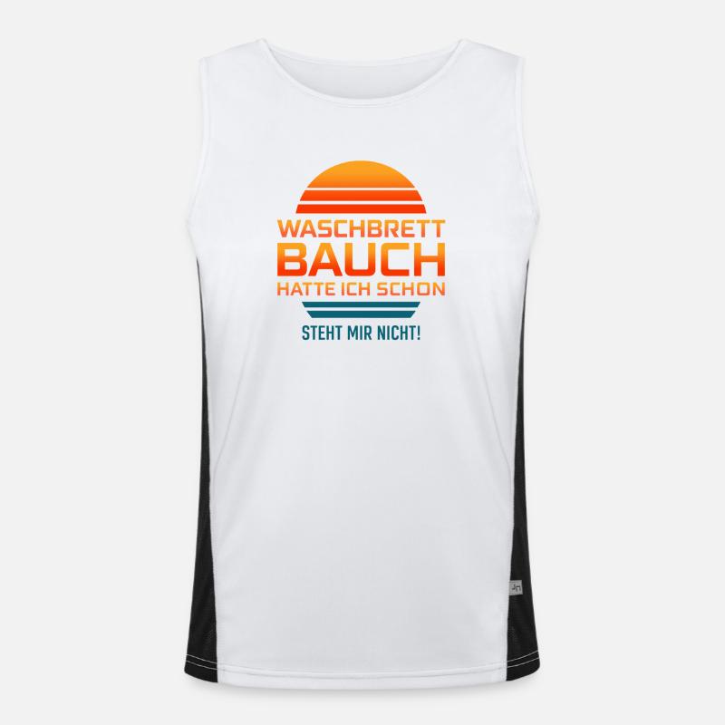 J’avais déjà une planche à laver ABDOMEN, ça ne me va pas ! Débardeur respirant contrasté Homme 