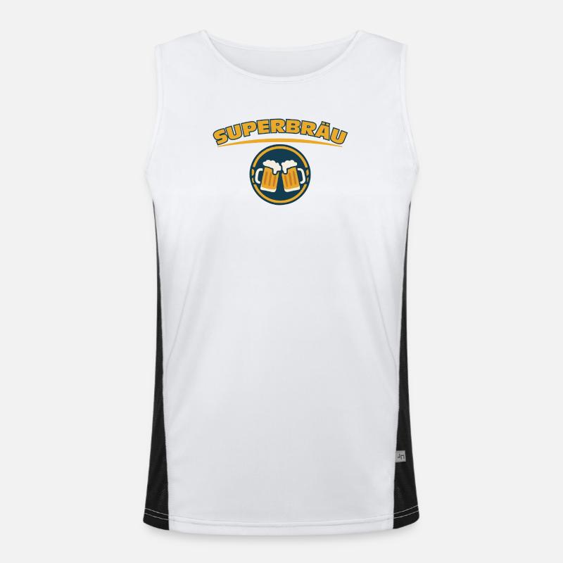 Superbräu Funktionelles Kontrast-Tank Top für Männer 