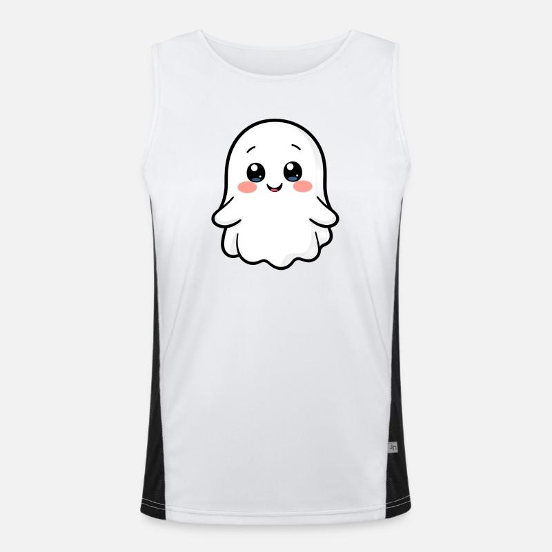 Gespenst Geist Funktionelles Kontrast-Tank Top für Männer 