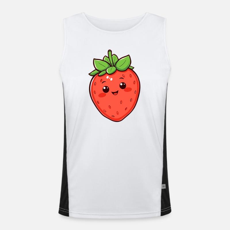 Fraise Débardeur respirant contrasté Homme 