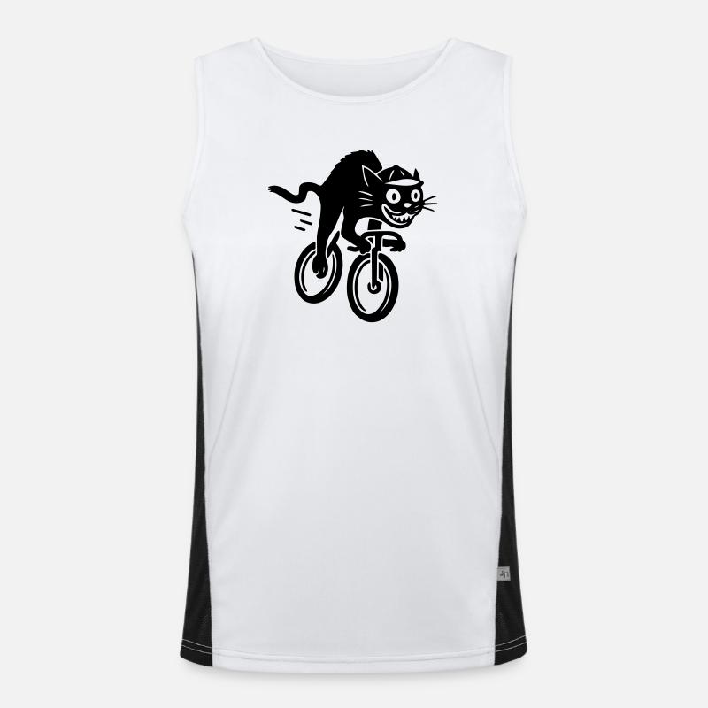 Chat rapide sur vélo de route Débardeur respirant contrasté Homme 