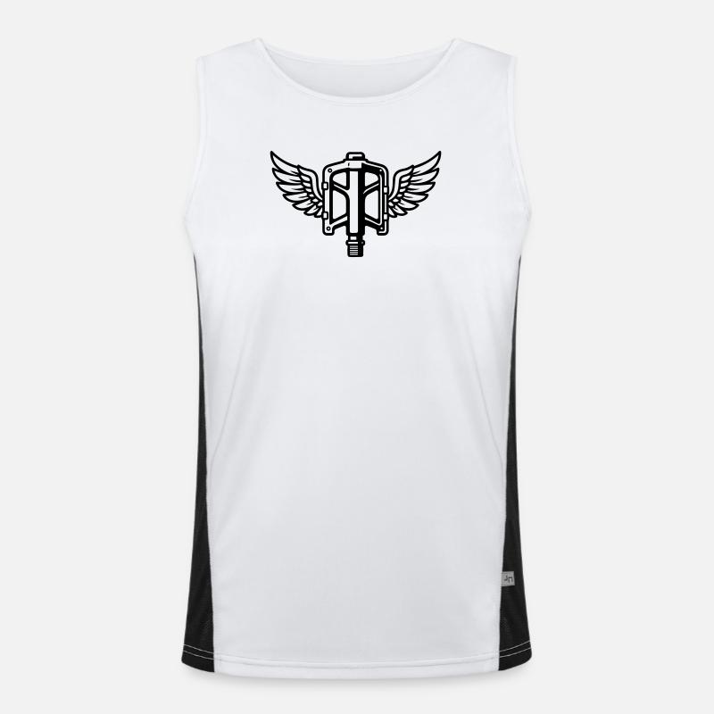 Pedal with wings Men's Functional Contrast Tank Top 