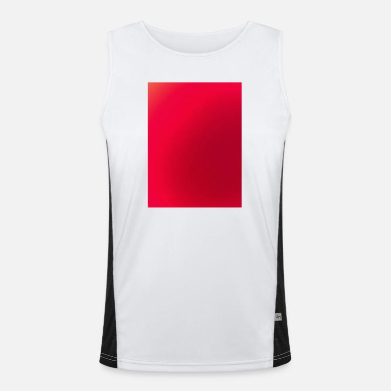 Bright red shimmer pattern Men's Functional Contrast Tank Top 