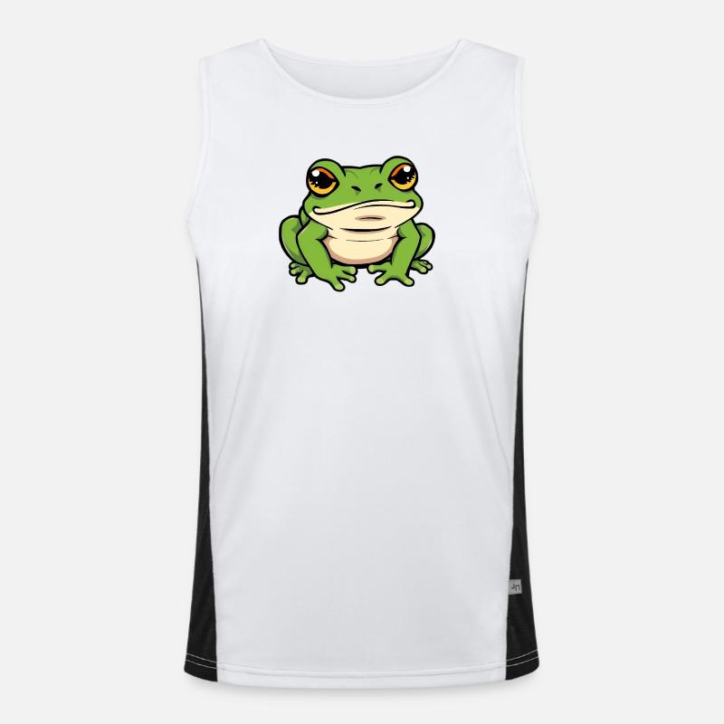 Frosch Funktionelles Kontrast-Tank Top für Männer 