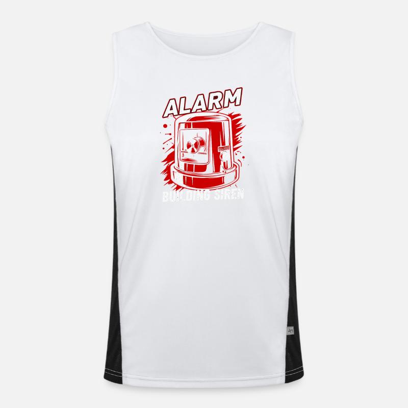 Siren – Alarm Men's Functional Contrast Tank Top 