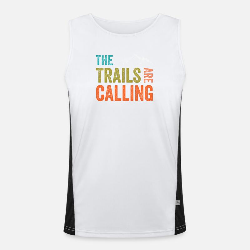 Die Spuren rufen Funktionelles Kontrast-Tank Top für Männer 