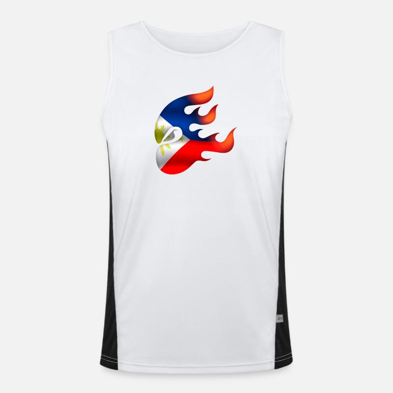 Drapeau des Philippines - Philippines - Ninja Débardeur respirant contrasté Homme 