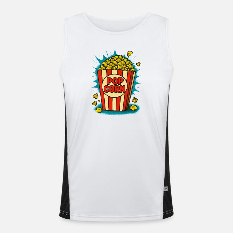 Popcorn Funktionelles Kontrast-Tank Top für Männer 