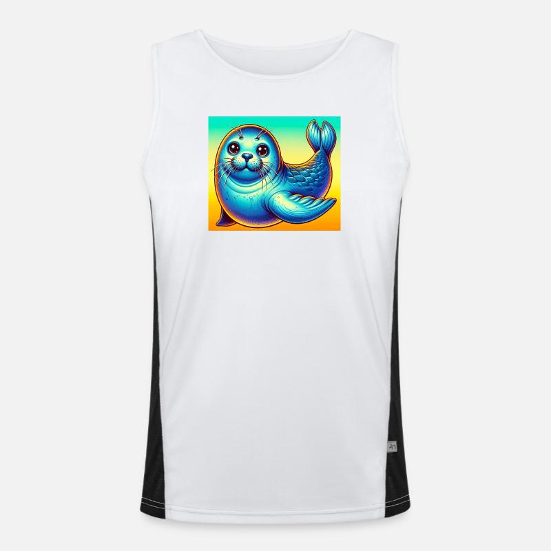 Siegel Funktionelles Kontrast-Tank Top für Männer 