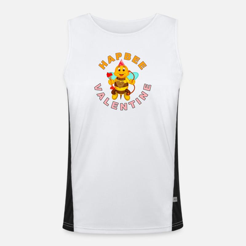 HAPBEE Valentinstag mit Text 2 Funktionelles Kontrast-Tank Top für Männer 