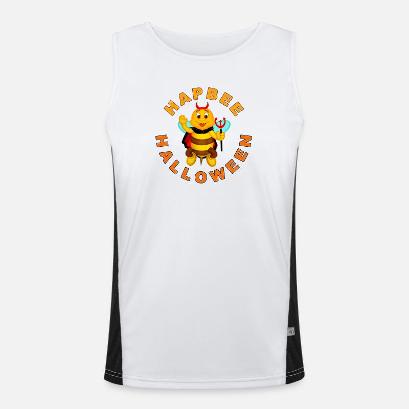HAPBEE Halloween mit Text 2 Funktionelles Kontrast-Tank Top für Männer