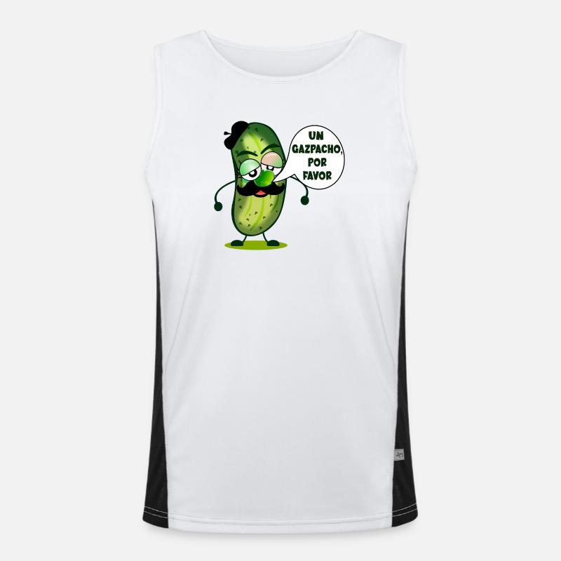 GASPACHO DE CONCOMBRE Débardeur respirant contrasté Homme 