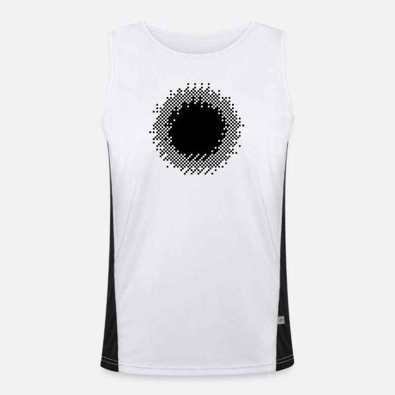 Points géométriques abstraits Art Design Débardeur respirant contrasté Homme 