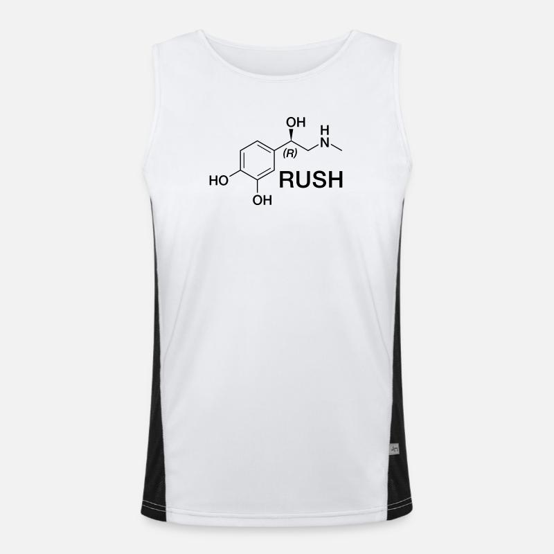 Adrenaline Rush Scientific Pattern Men's Functional Contrast Tank Top 