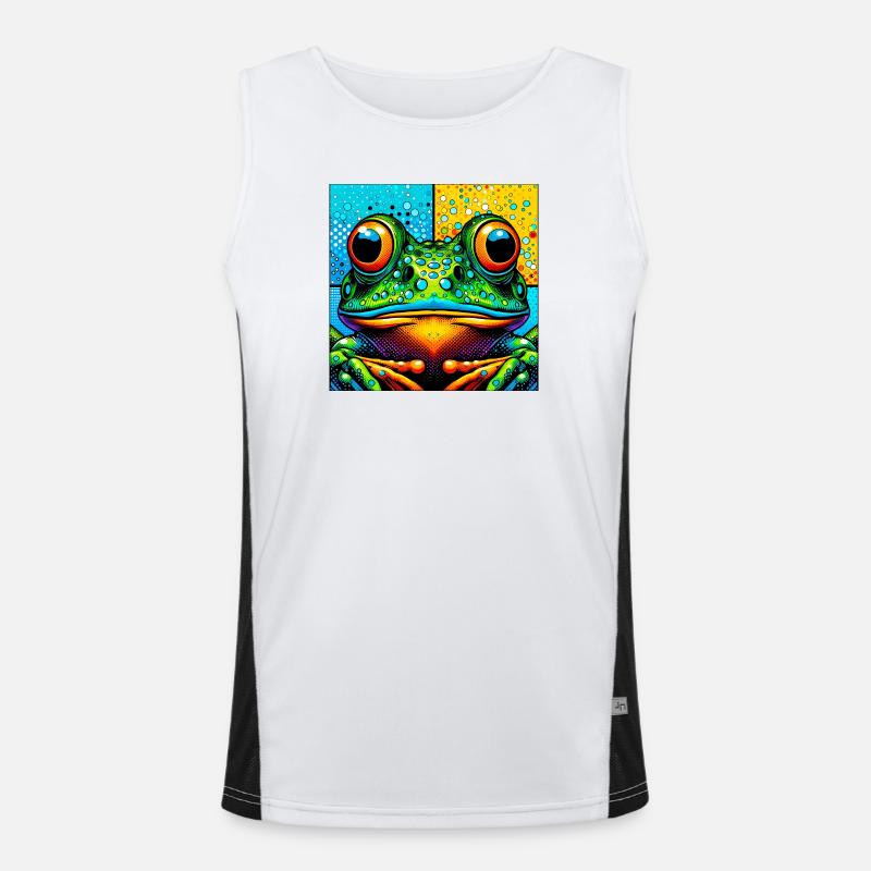 Frosch Funktionelles Kontrast-Tank Top für Männer 