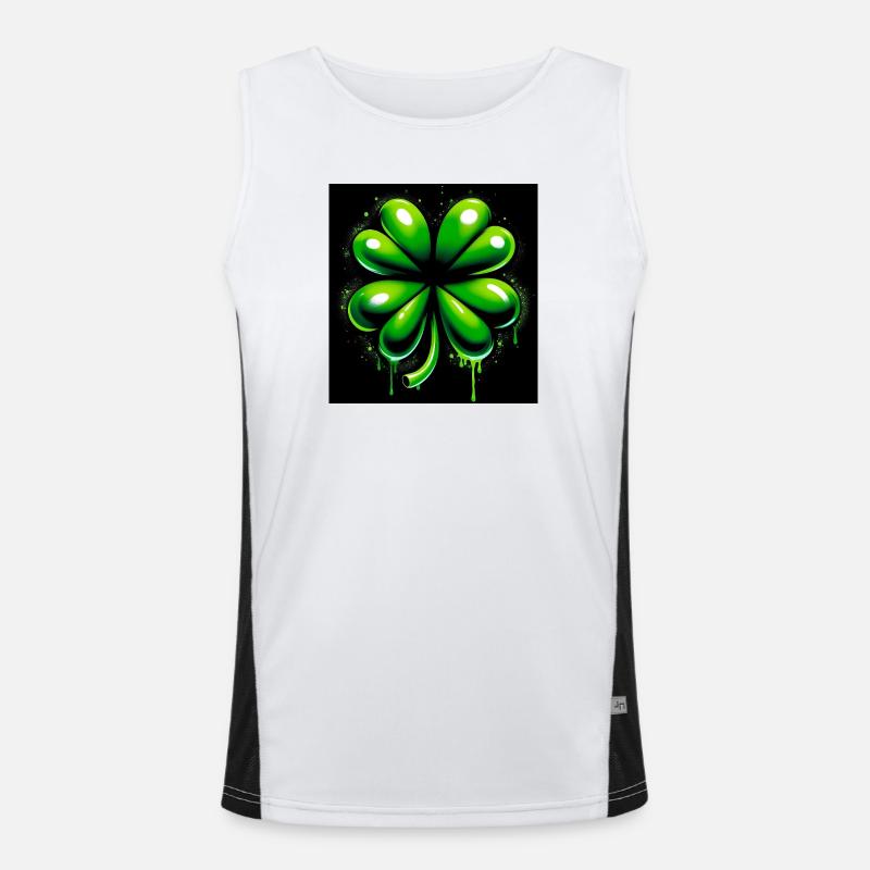 Four-leaf clover Men's Functional Contrast Tank Top 