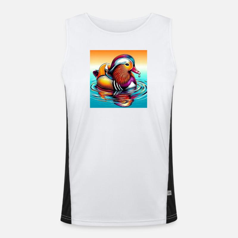 Mandarin duck Men's Functional Contrast Tank Top 