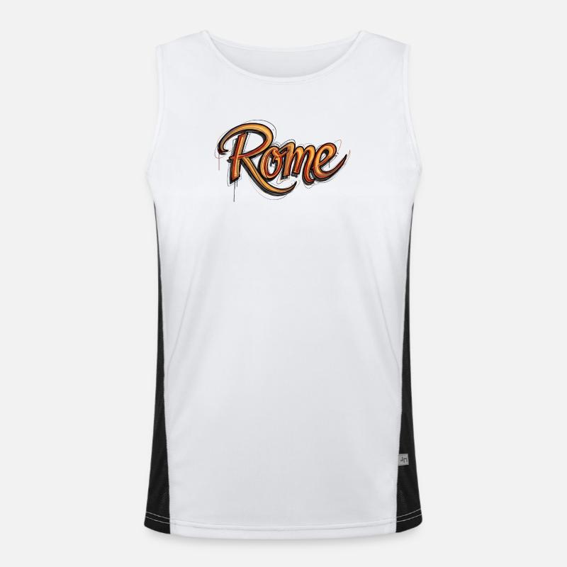 Rom Funktionelles Kontrast-Tank Top für Männer 