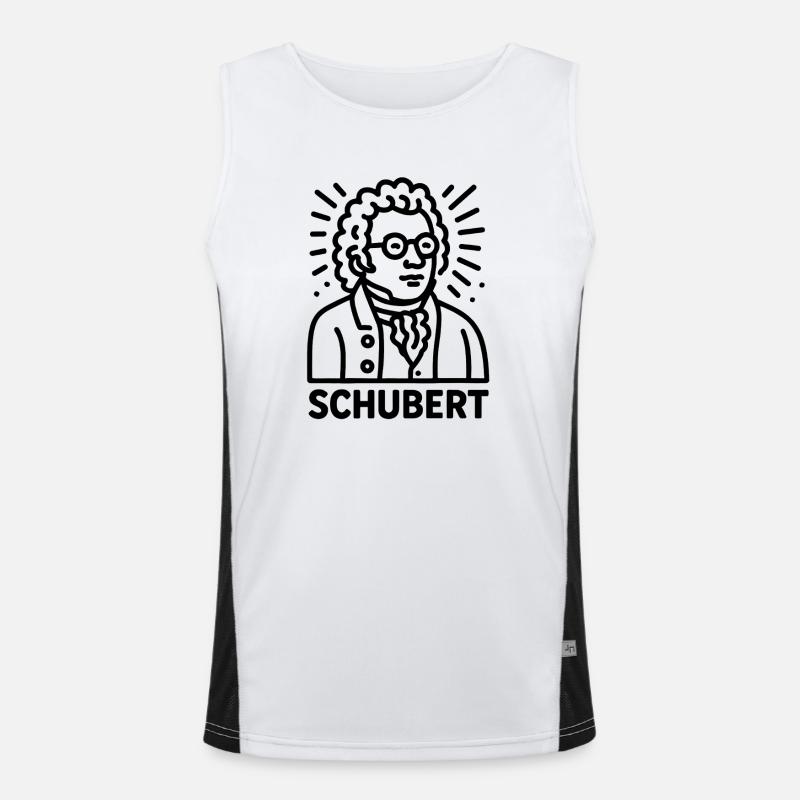 Franz Schubert Funktionelles Kontrast-Tank Top für Männer 
