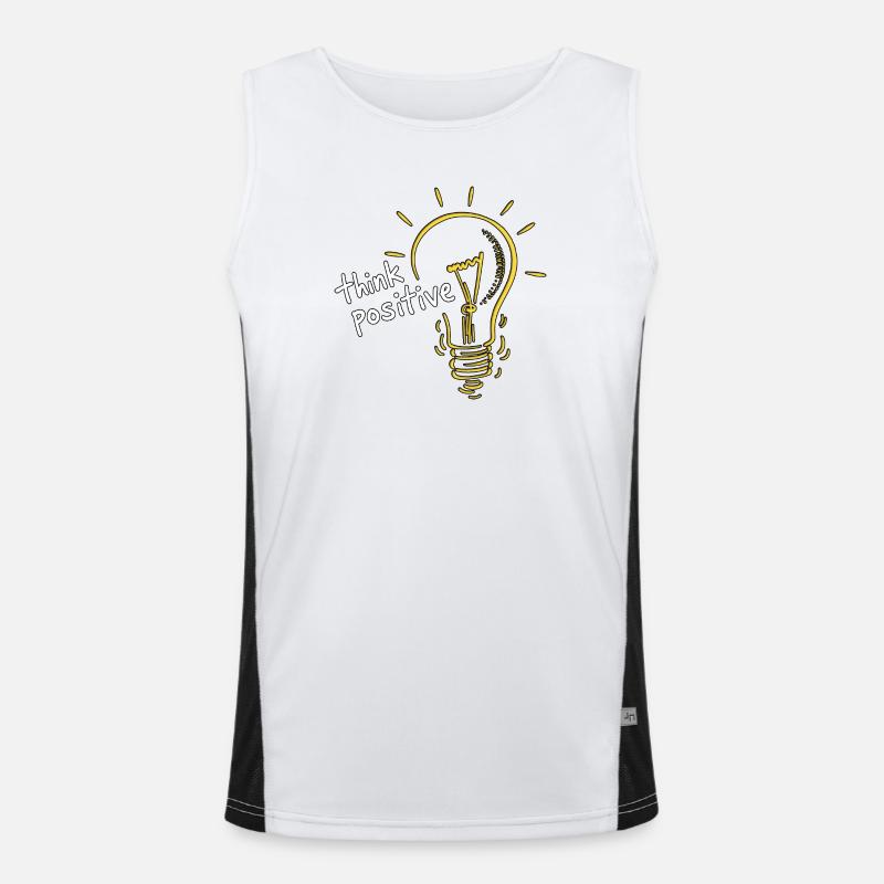 Think positive Men's Functional Contrast Tank Top 