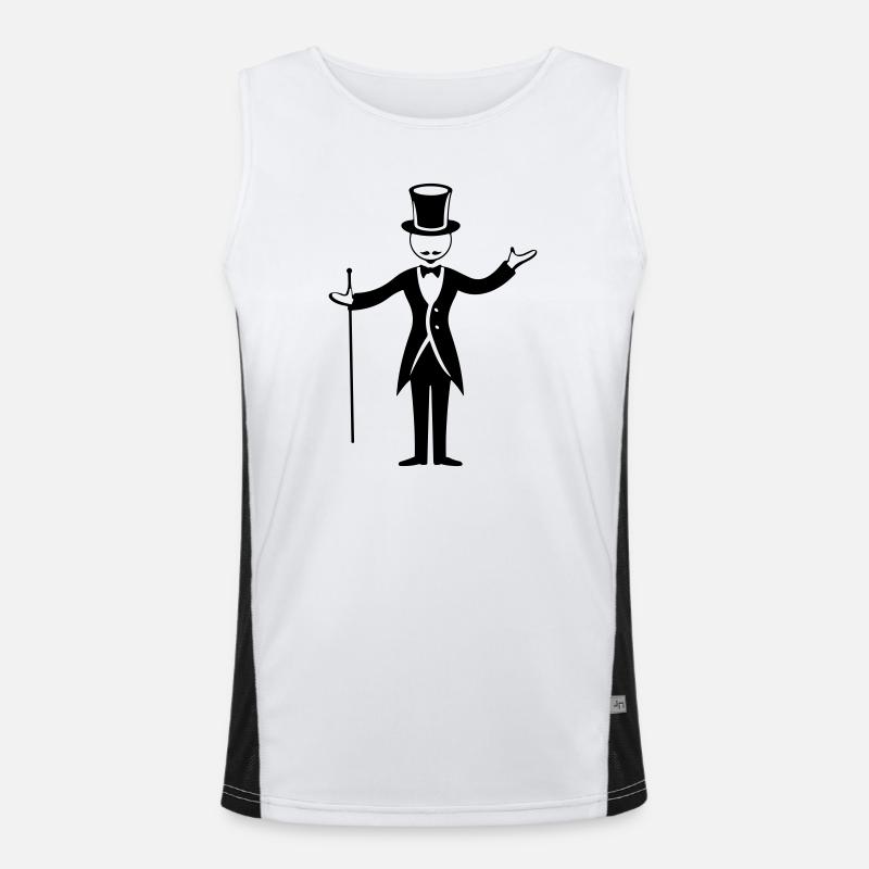 Zauberer Funktionelles Kontrast-Tank Top für Männer 