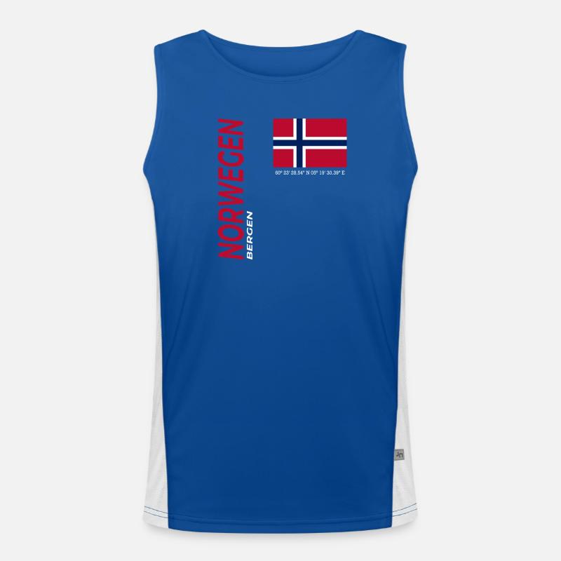Bergen Funktionelles Kontrast-Tank Top für Männer 