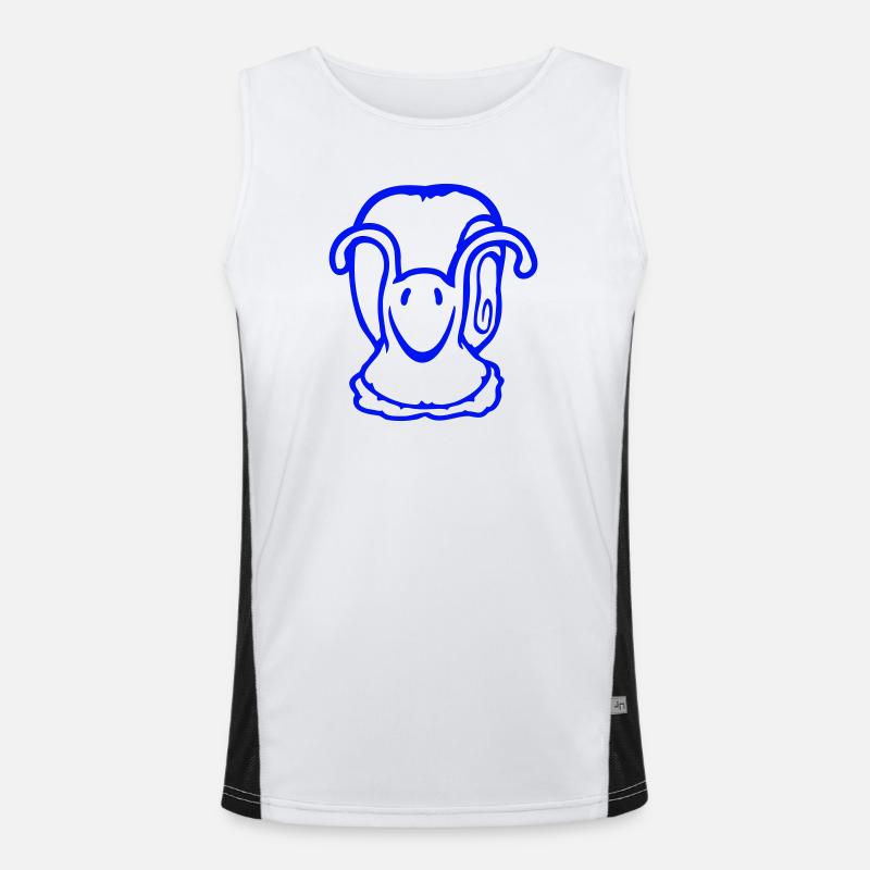Snail Shell Cute Cute Happy Cool Men's Functional Contrast Tank Top 