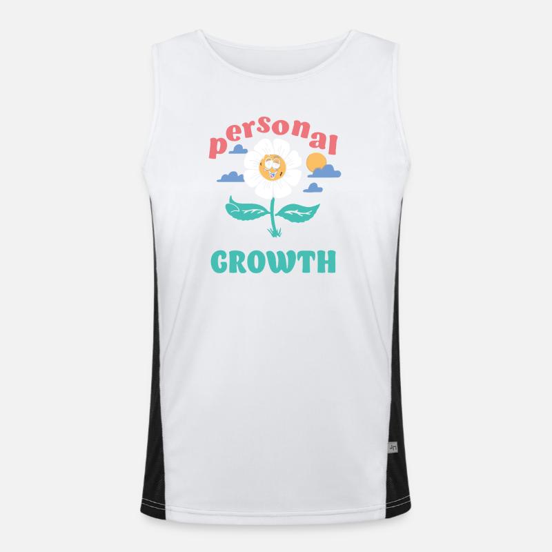 Personal Growth Daisy Men's Functional Contrast Tank Top 