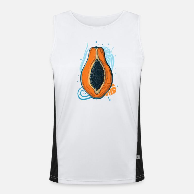 papaye Débardeur respirant contrasté Homme 