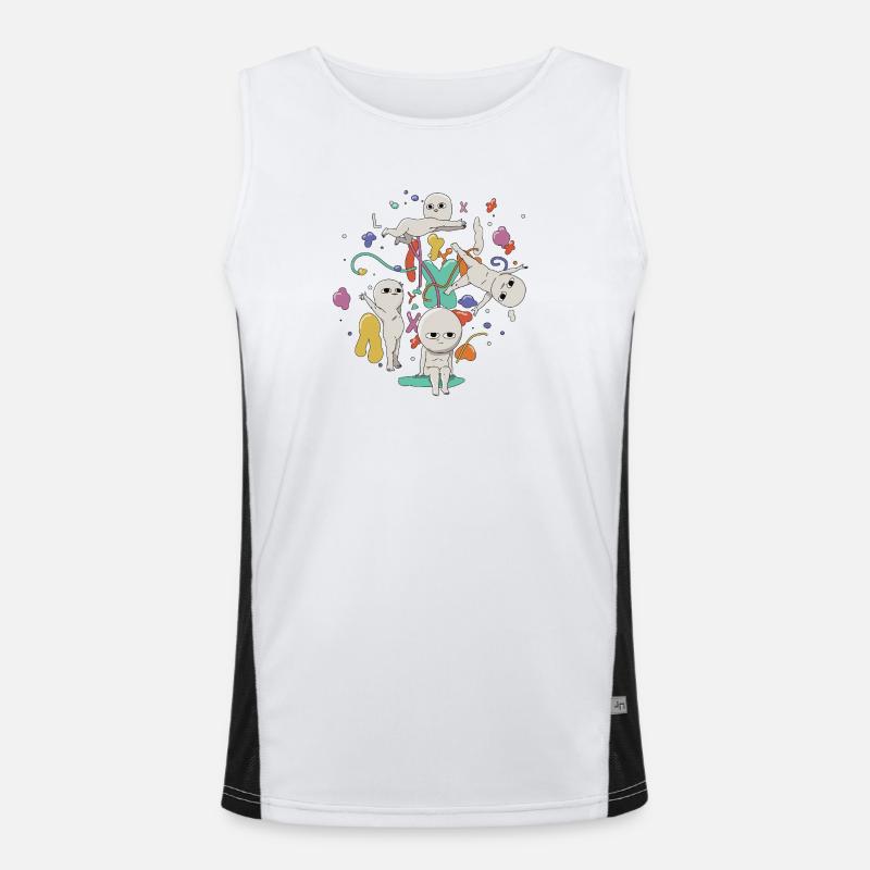 Halluzination Funktionelles Kontrast-Tank Top für Männer 
