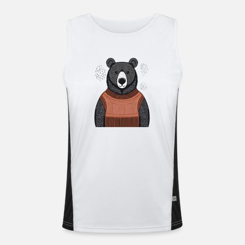 Ours douillet Débardeur respirant contrasté Homme 