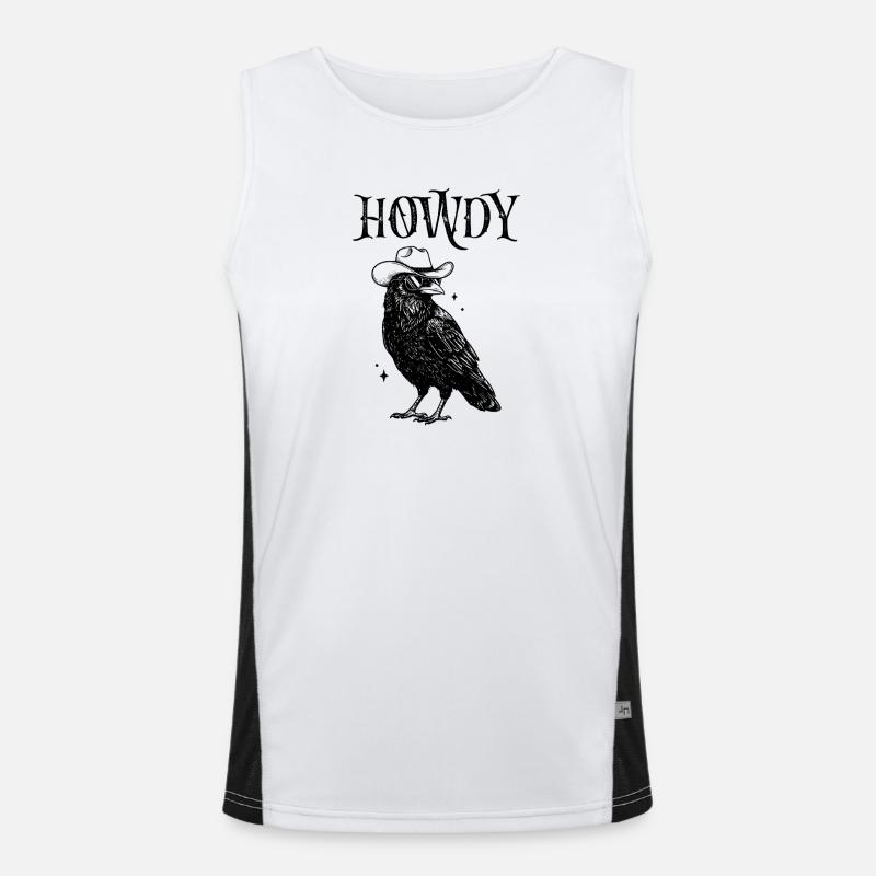 Howdy Raven Men's Functional Contrast Tank Top 