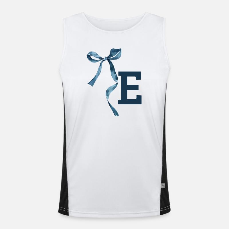 Monogramm und Geschenkidee Funktionelles Kontrast-Tank Top für Männer 