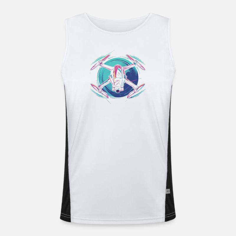 Dynamic Drone Men's Functional Contrast Tank Top 