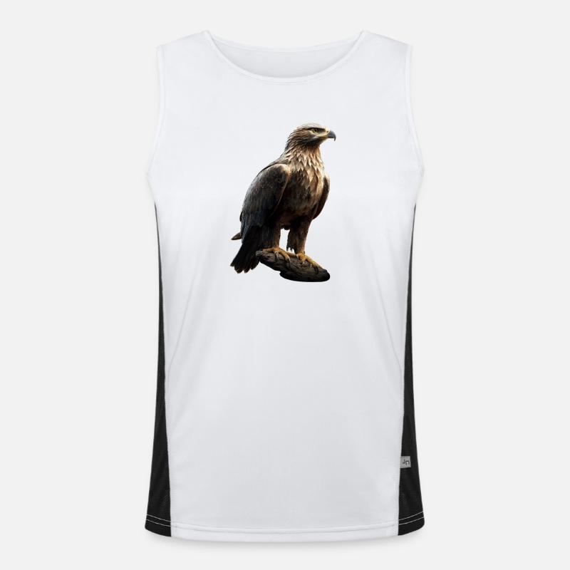 Aigle Pygargue à tête blanche Aigle royal Pygargue à queue blanche Débardeur respirant contrasté Homme 