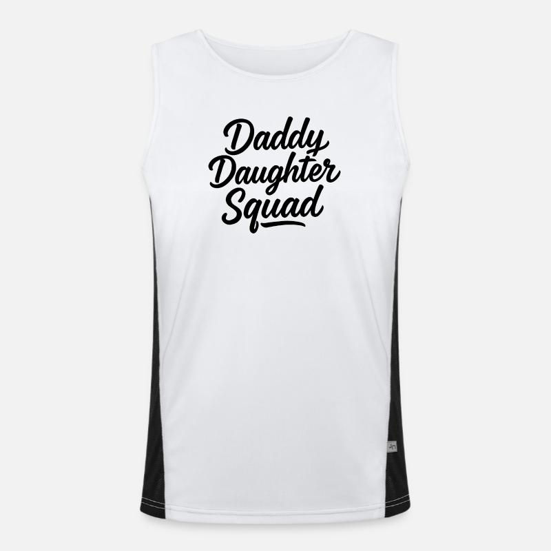 Daddy Daughter Squad Matching Vater Tochter Funktionelles Kontrast-Tank Top für Männer 