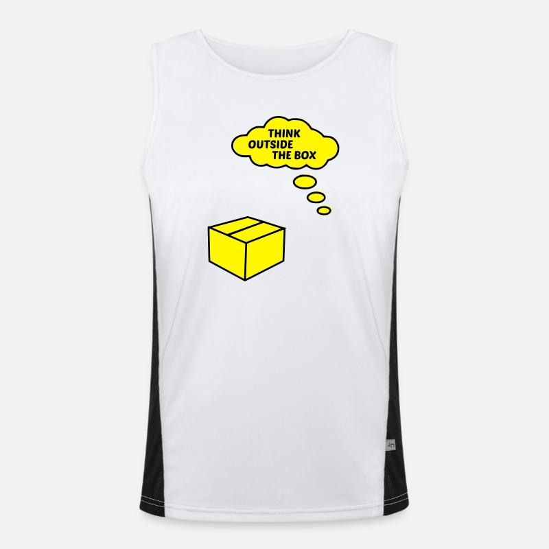 Outside The Box Funktionelles Kontrast-Tank Top für Männer 