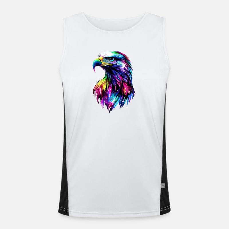 Aigle Pygargue à tête blanche Aigle royal Pygargue à queue blanche Débardeur respirant contrasté Homme 