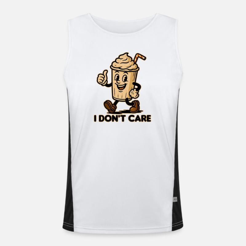 Humorous coffee mug with saying Men's Functional Contrast Tank Top 