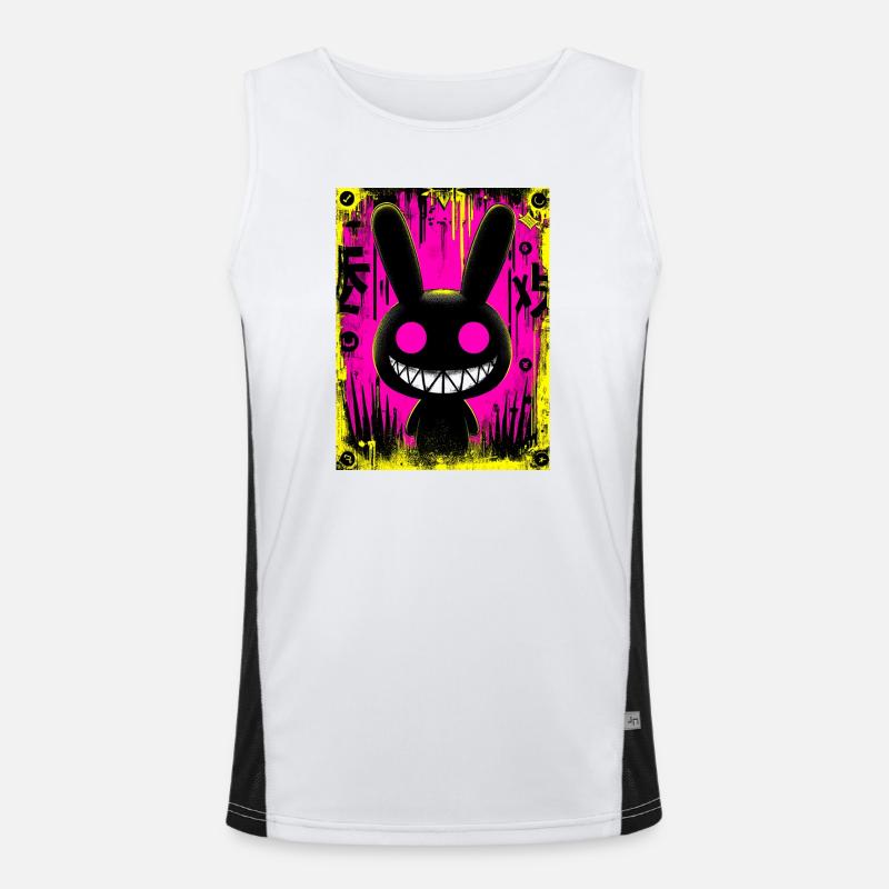 Electro Black Rabbit Men's Functional Contrast Tank Top 