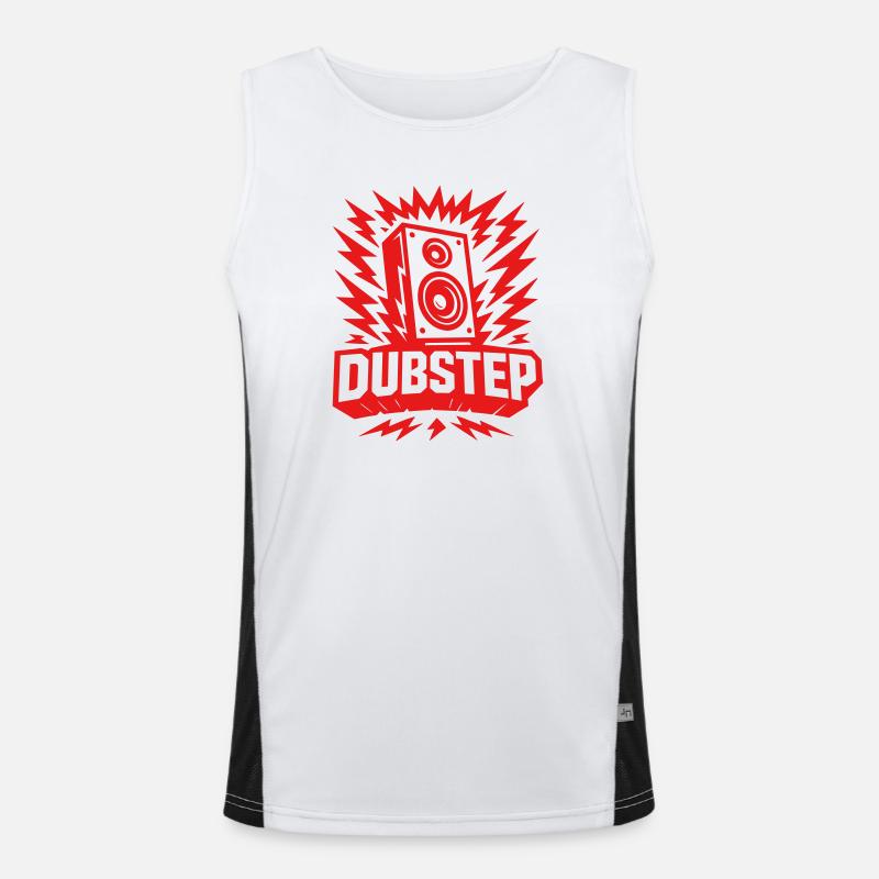 Dubstep Lautsprecher Funktionelles Kontrast-Tank Top für Männer 