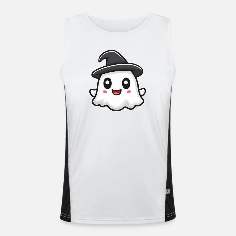 Ghost Cute Men's Functional Contrast Tank Top 