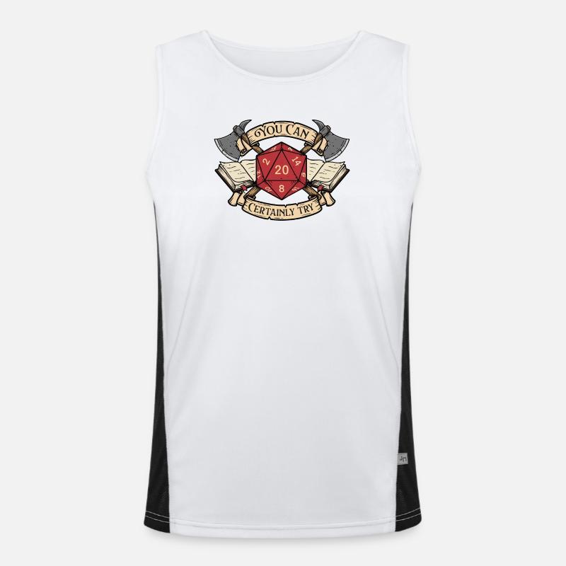 You Can Certainly Try RPG Tabletop DM Favorite  Men's Functional Contrast Tank Top 