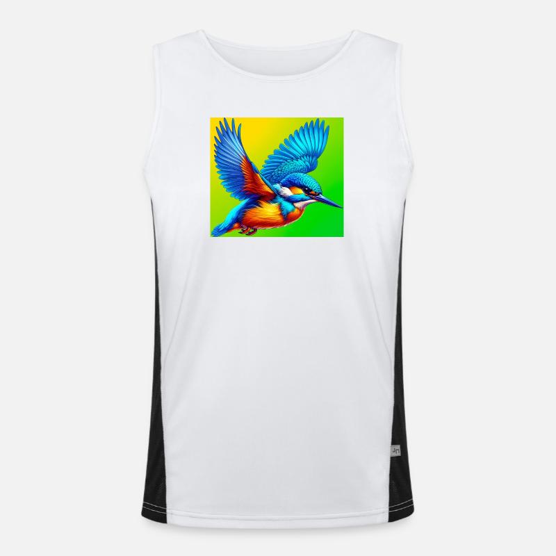 Eisvogel Funktionelles Kontrast-Tank Top für Männer 