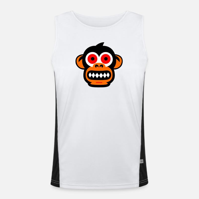 monkey face Men's Functional Contrast Tank Top 